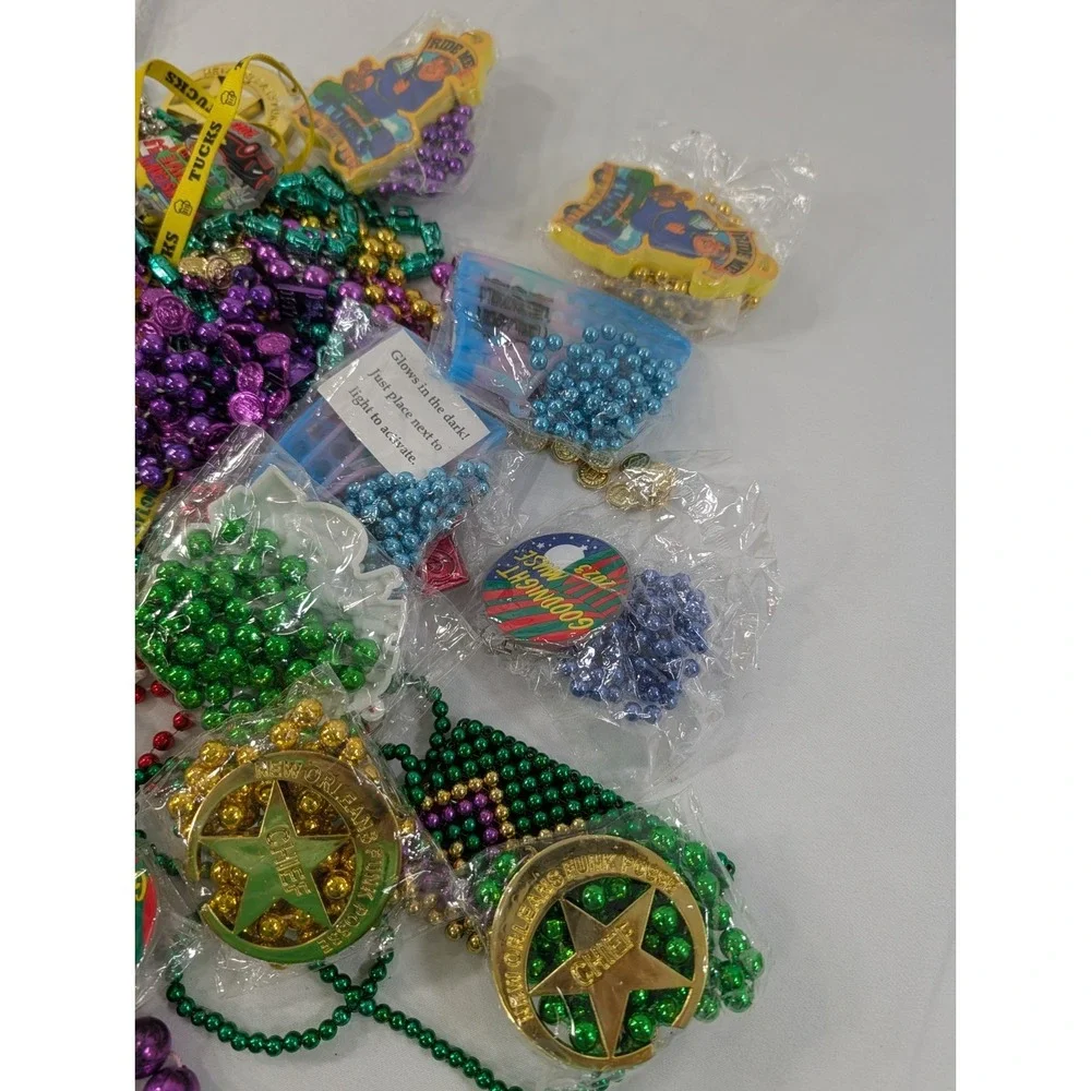 5 Pound‎ Lot Of Authentic Mardi Gras Beads From New Orleans  Tucks And More